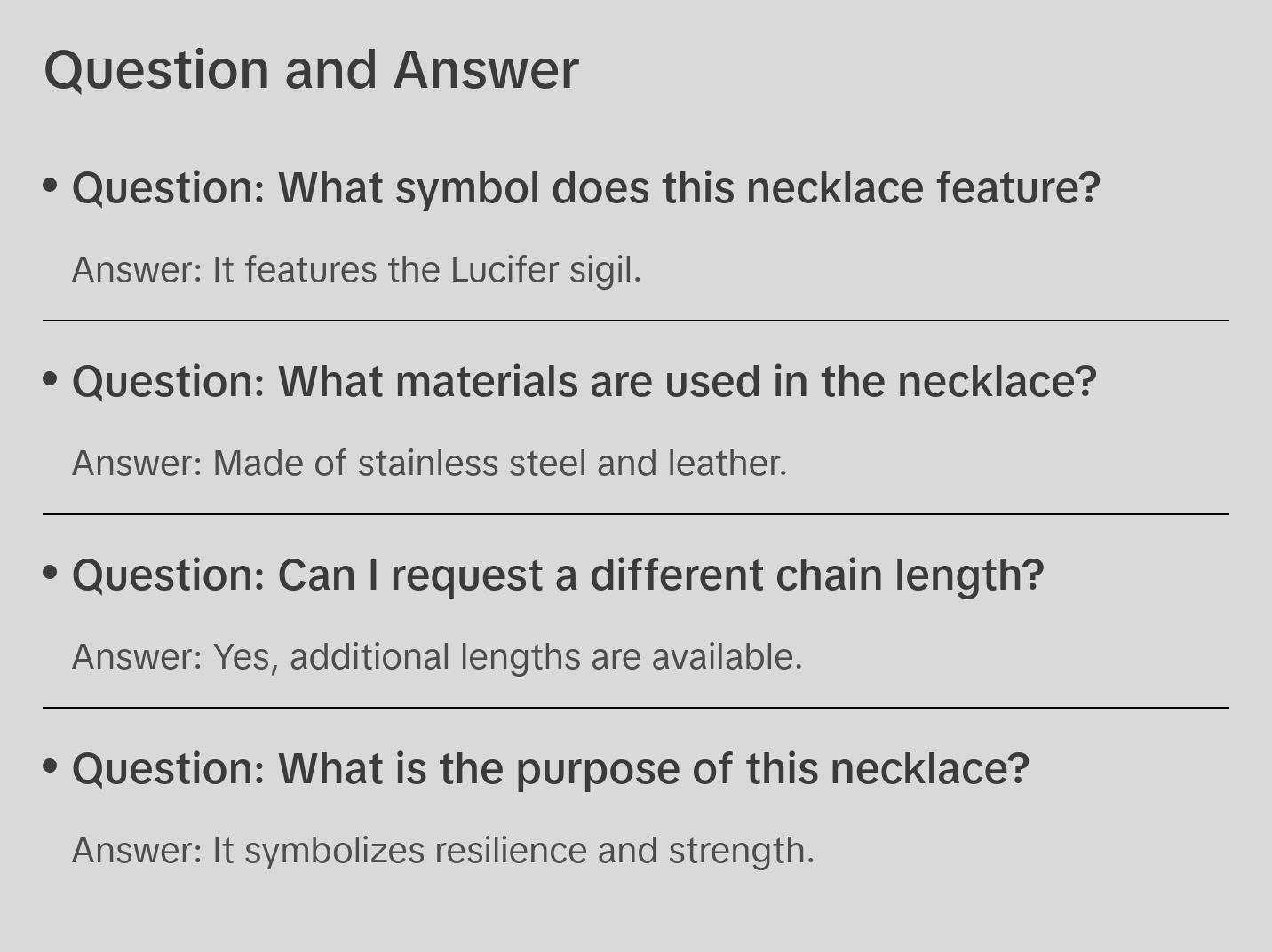 Lucifer sigil necklace