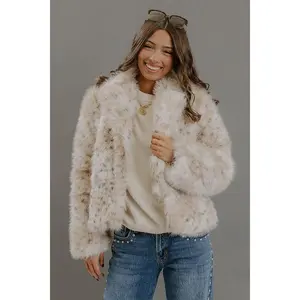 City of Lights Faux Fur Leopard Jacket
