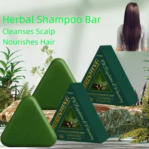 Herbal Shampoo Bar 120g, Nourishes Hair, Improves Quality, Strengthens Roots, Soothes Frizz & Dryness, Cleanses Scalp, Portable Daily Use