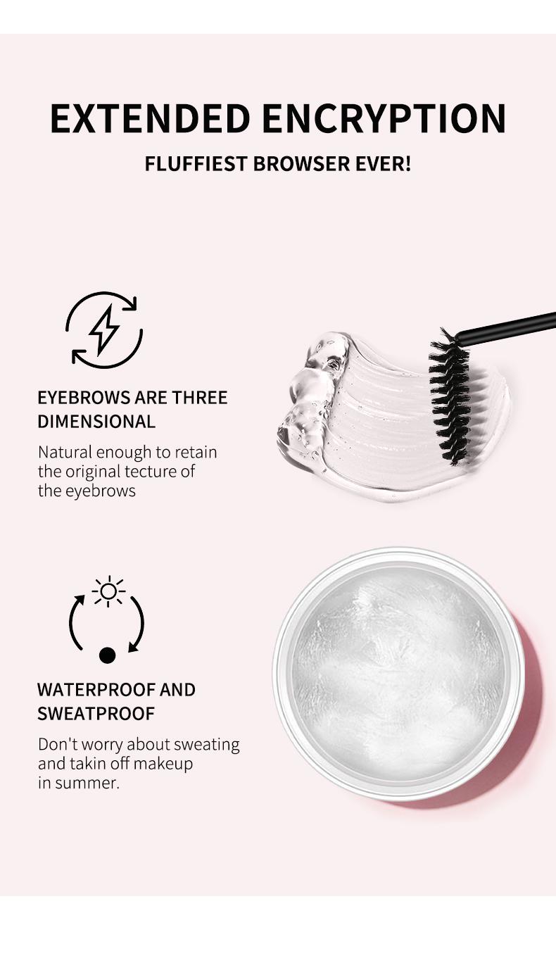【Long-Lasting Waterproof Brow Gel】 for women Clear Transparent Gel, Brow Lift,  Clear Shaping Wax For Holding Brows In Place, Creates A Fluffy Feathered Look,Component safety Eyebrow Tattoo Christmas and New Year gifts pencil lipstick Set warm mascara