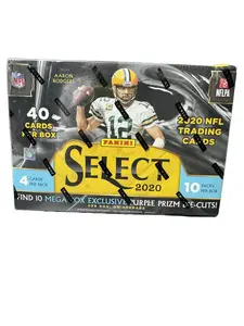 2020 PANINI SELECT FOOTBALL MEGA BOX (PURPLE PRIZM DIE-CUTS)