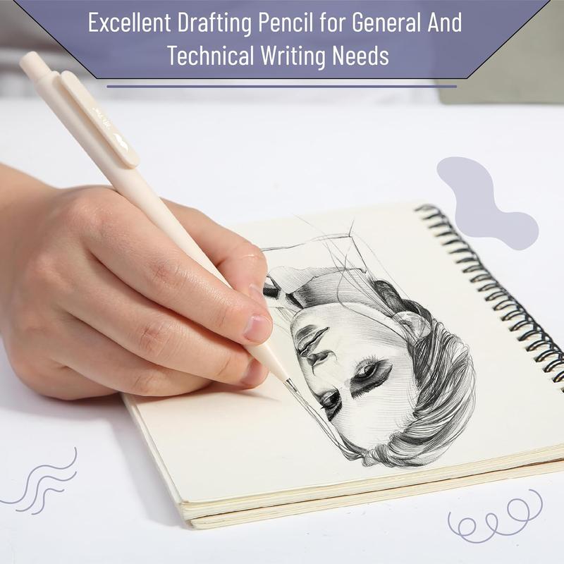 Mr. Pen- Pastel Mechanical Pencil Set with Lead Refills & Erasers, 6 Pack, 3 Sizes, 0.5 0.7 & 0.9mm, Aesthetic Mechanical Pencils Set