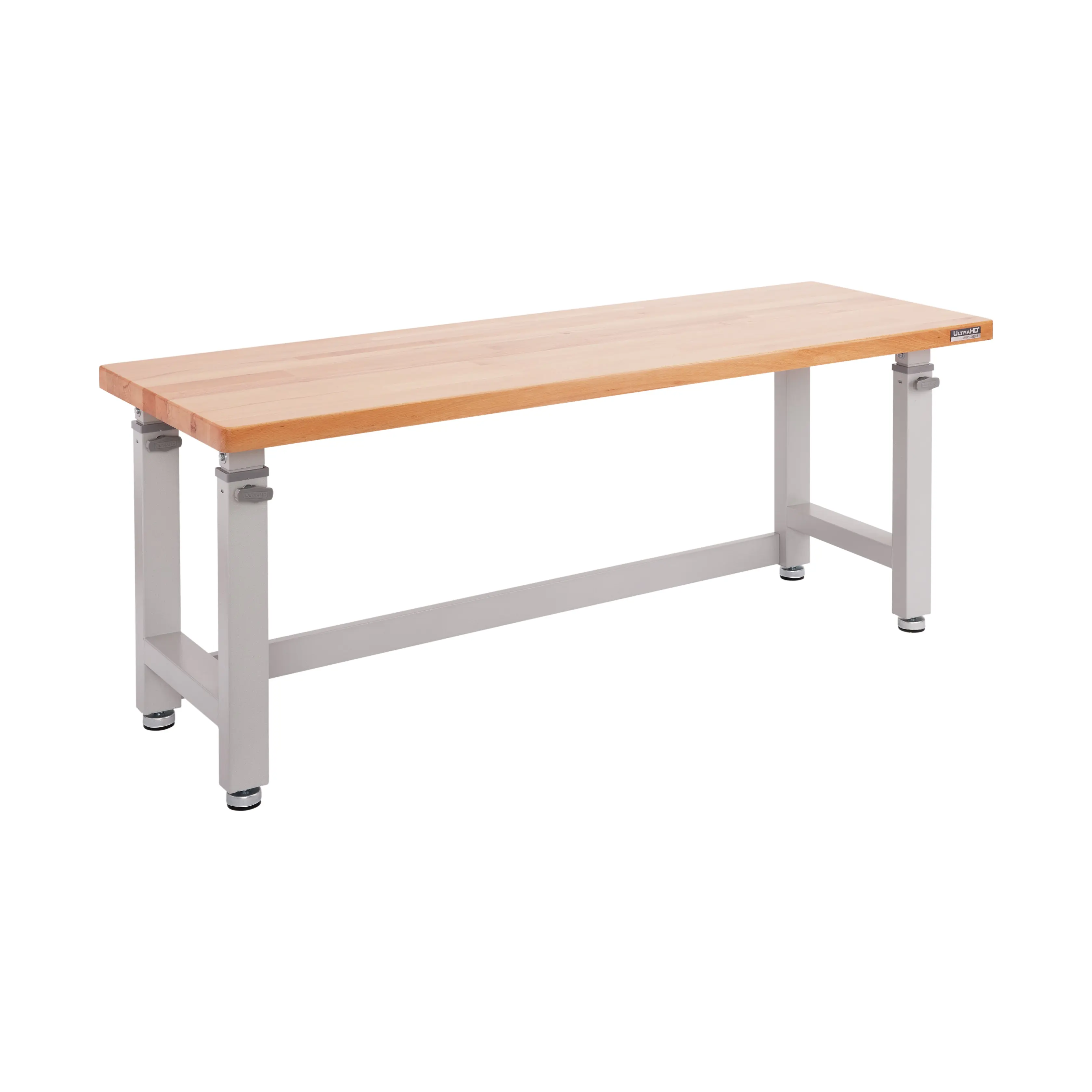 SEVILLE CLASSICS UltraHD® Height-Adjustable Workbench, Wood Workstation for Indoor Furniture Use