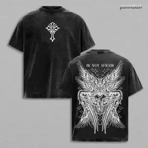 Be Not Afraid Angel T-Shirt – Vintage Washed Christian Tee