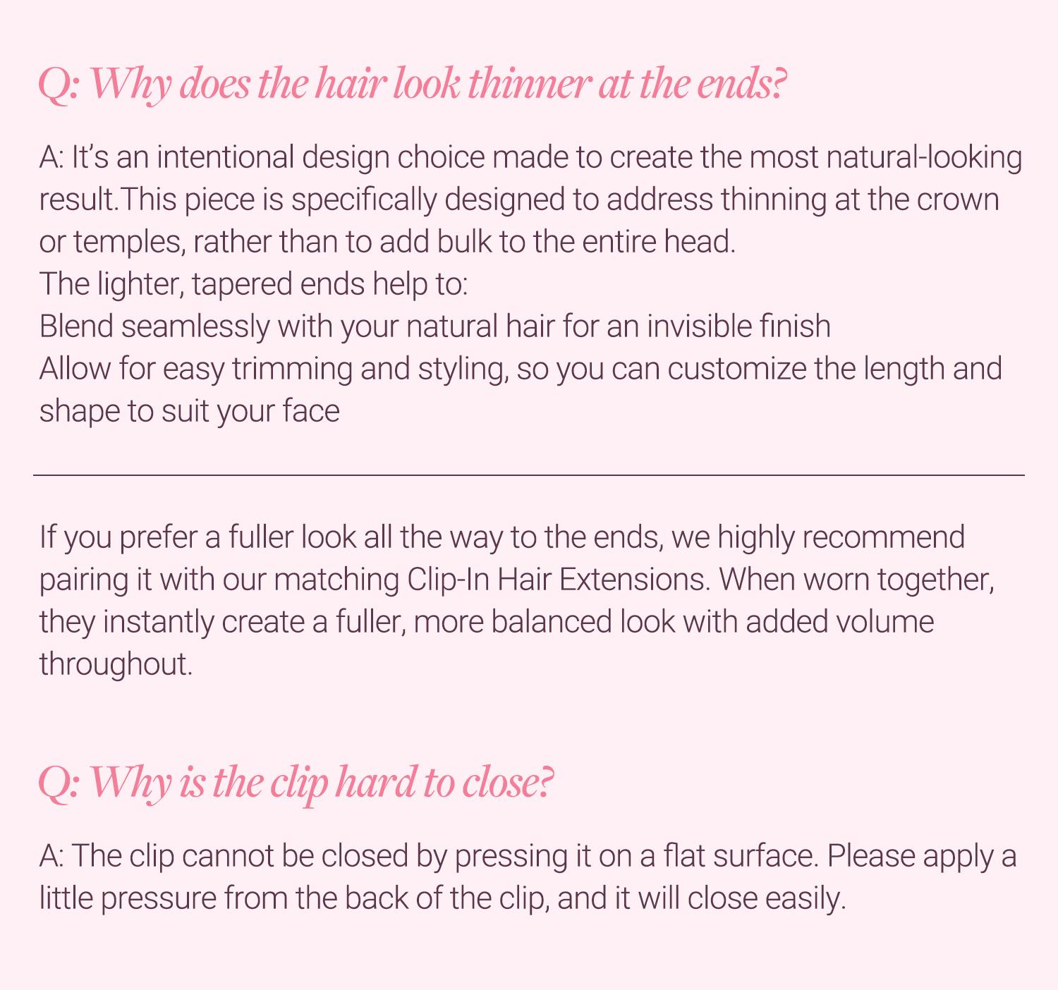 GOO GOO Scalp Hair Fill-Ins Clip-in Short Hair Extensions Real Human Hair, Thinning Hair Fill-Ins Natural Look Volumizer for Women