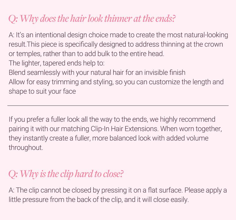 GOO GOO Scalp Hair Fill-Ins Clip-in Short Hair Extensions Real Human Hair, Thinning Hair Fill-Ins Natural Look Volumizer for Women