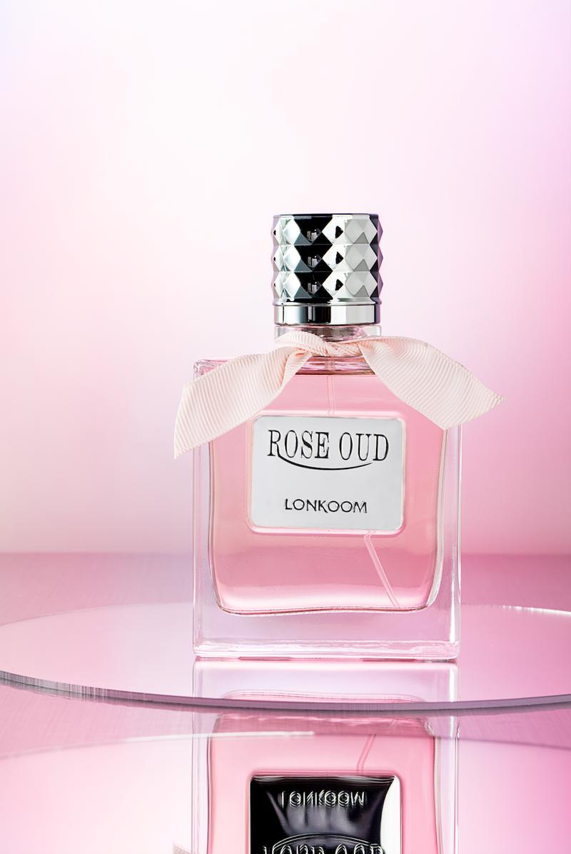 Lonkoom OUD PINK 100ml Floral Fruity Note for Women, Long Lasting Perfume Fragrance Box
