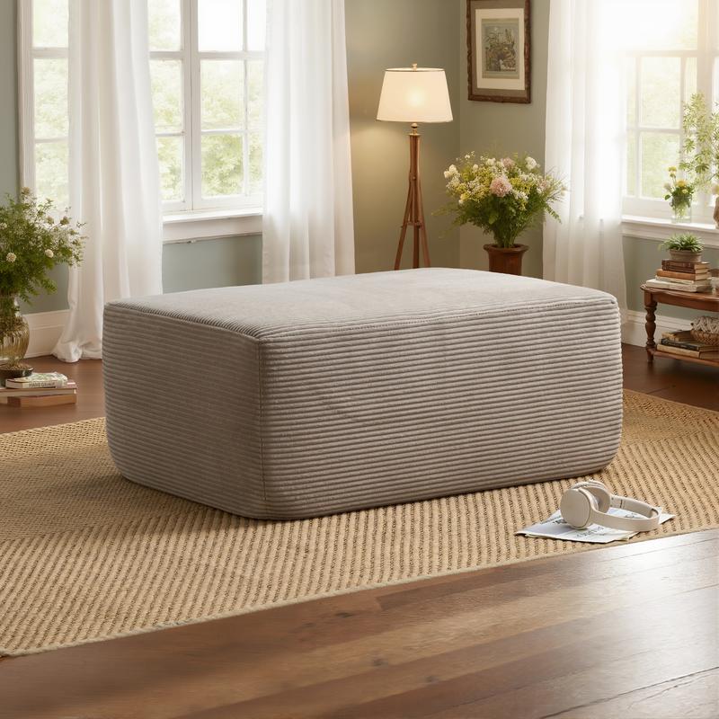 【Jumpstart Sale】Ovios 37" Plush Corduroy Cloud Velvet Boneless Ottoman for Sofa Couch, Ottoman Foot Rest, End of Bed Bench, Storage Chest, Load 660 lb, for Living Room, Bedroom, Entryway 【Jumpstart Sale】Ovios 37" Plush Corduroy Cloud Velvet Boneless Ottoman for Sofa Couch, Ottoman Foot Rest, End of Bed Bench, Storage Chest, Load 660 lb, for Living Room, Bedroom, Entryway