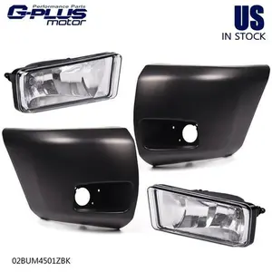 Fit For 07-13 Silverado Tahoe Suburban Bumper Front Fog Light + End Caps