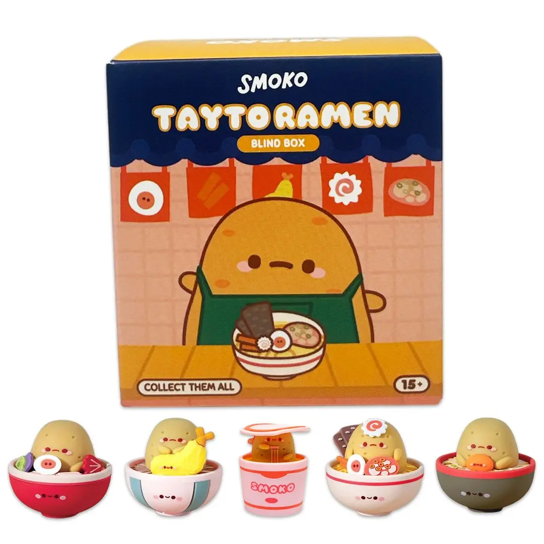 Smoko Tayto Vinyl Blind Box Figure - Salty and Sweet Themed Collectible Surprise Item with Unique Bowl Design