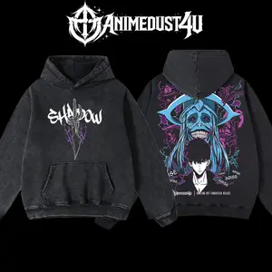AnimeDust4U Retro Monarch Of Shadows Oversized Hoodie S-5XL 100% Cotton Soft Fit Official AnimeDust4Umenswear - Clothes
