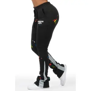 Karenthia 2.0 Black Stacked Track Pant