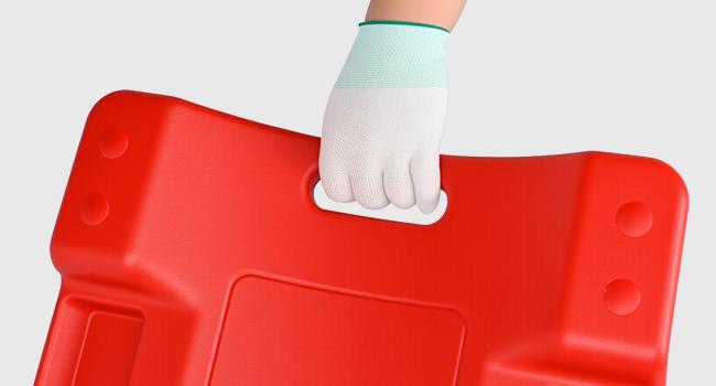 Nilight 40" Mechanic Plastic Creeper - 40 Inches Heavy Duty Shop Creeper with Padded Headrest and 6 Casters, 350 lbs Capacity, Red