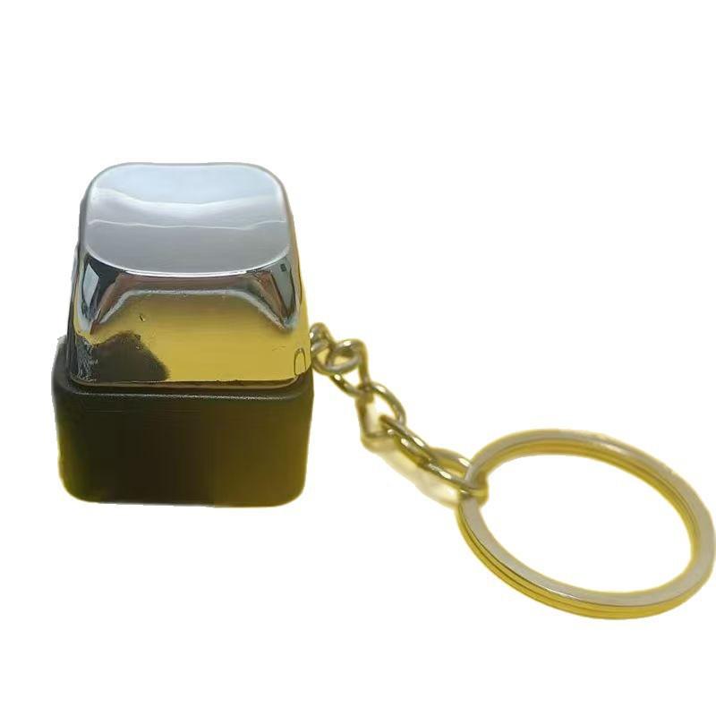Prank Shock Button Keychain - Safe Low-Voltage Gadget for Parties Offices and Dormitories Fun Prank Toy Keychain