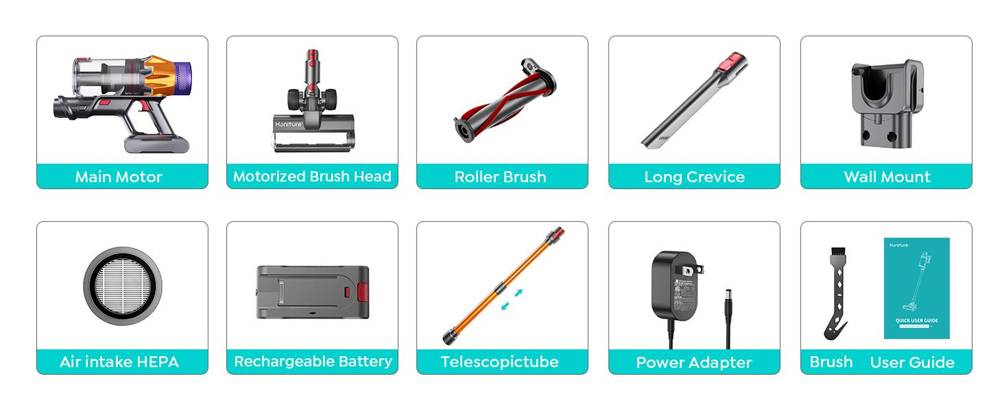 Honiture X7 Multifunctional Cordless Vacuum Cleaner,45Kpa 50 Mins Runtime Self-Standing Stick Vacuum Cleaners for Home,Powerful Suction,Lightweight, LED Touch Screen 9 in 1 Vacuum for Pet Hair and Carpets,Hardwood Floor, Valentine's gift