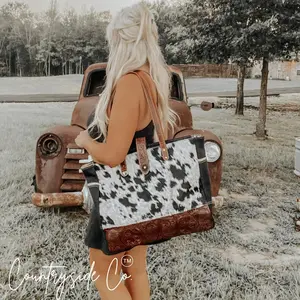 Darby Cowhide Carry All Overnight Bag