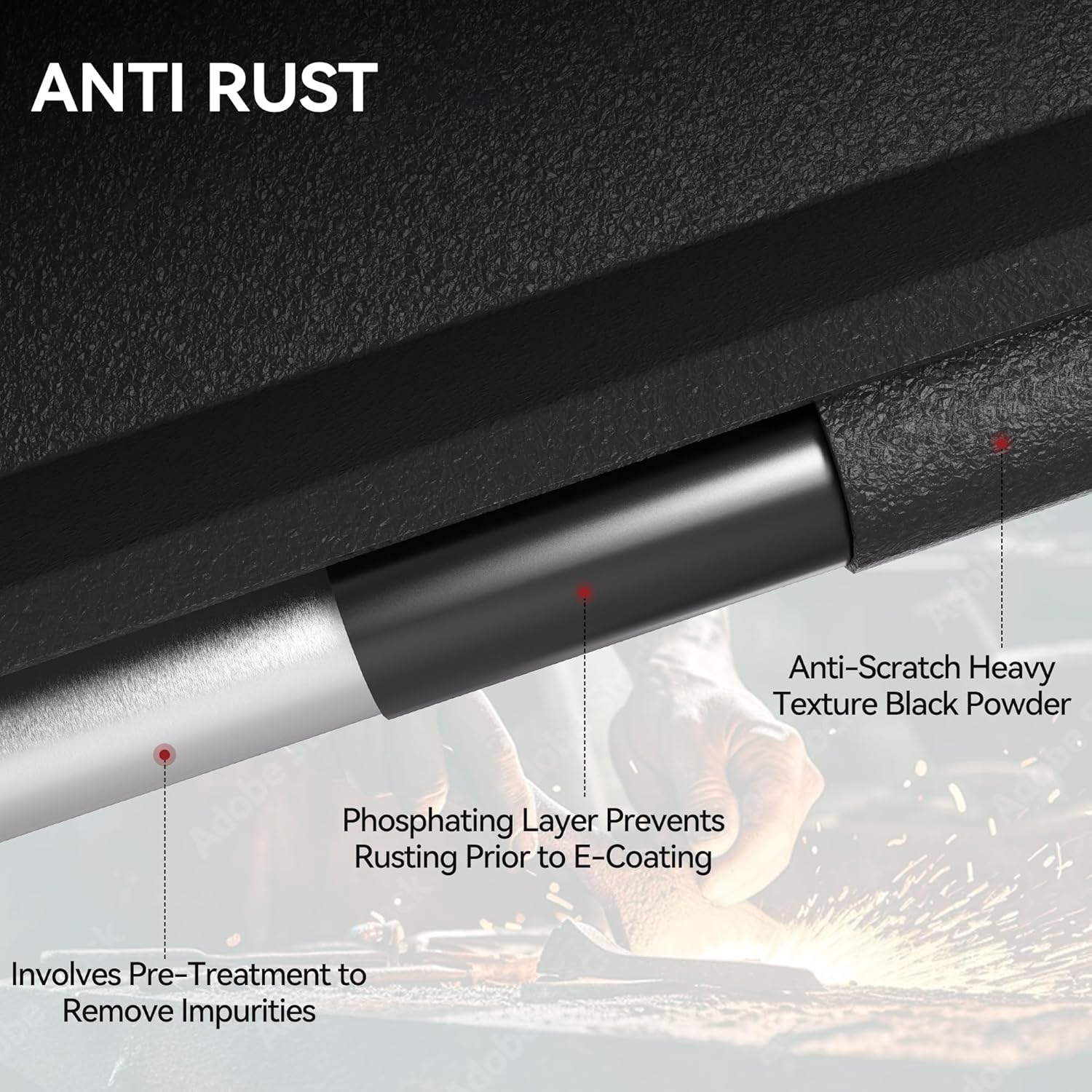 YITAMOTOR Drop Running Boards Compatible with 2019-2025 Dodge Ram 1500 New Body Crew Cab (Not Fit Classic), Tube Side Steps Textured Black Nerf Bars