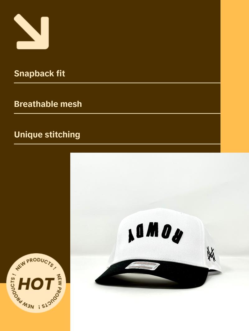 Rowdy Embroidered Trucker Hat Snapback Adjustable (Up To Size 8 Head)