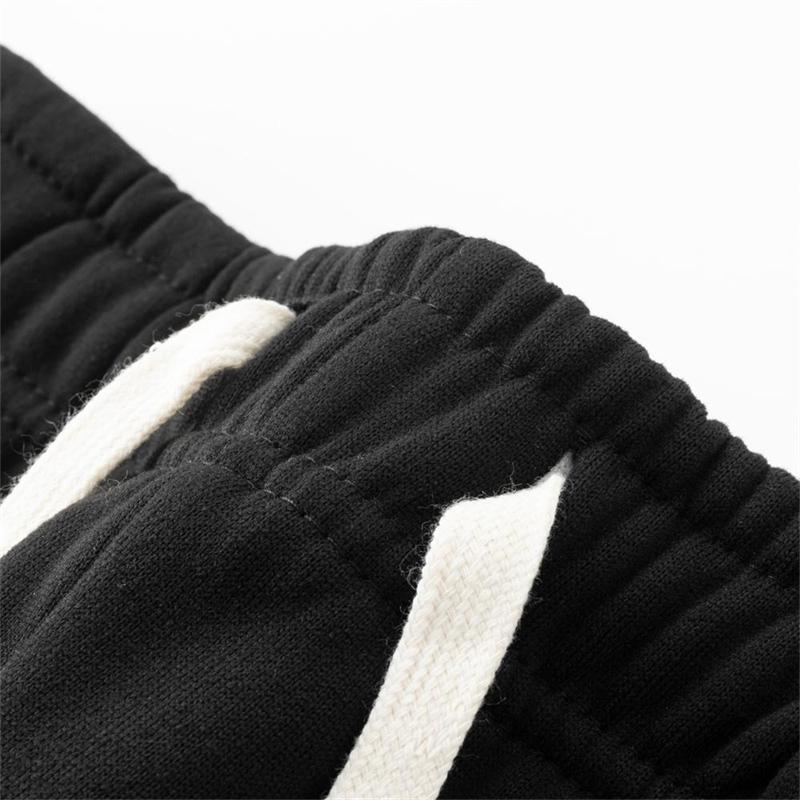 #Springfresh American style 60% pure cotton straight leg casual pants, durable for daily wear, multi-color neutral sports pants, classic printed sweatpants, sweeping pants