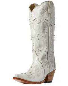 Ariat Women's Pearl Snow White Western Boot Snip Toe - 10031549