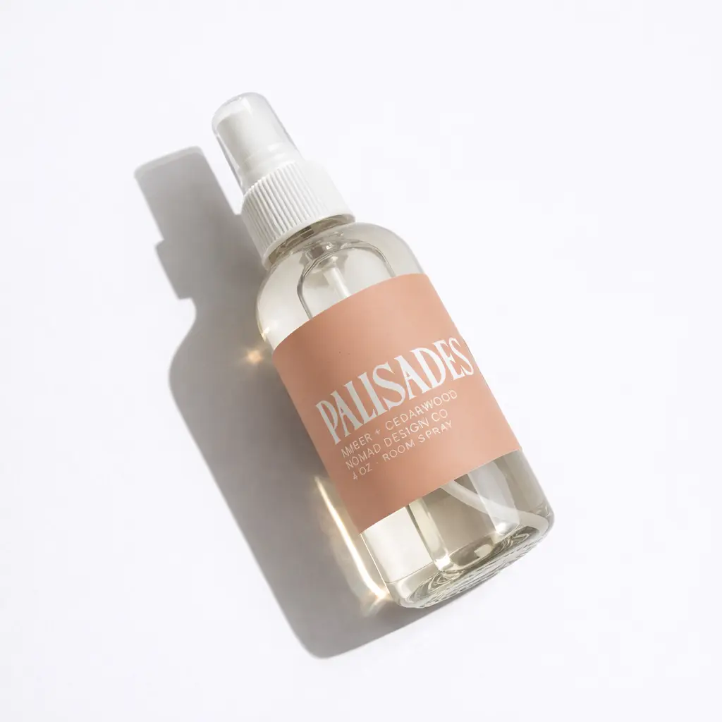 Palisades Air Freshener Room Spray 4oz | Amber, Jasmine, Cedar | Phthalate Free, IFRA Certified | Nomad Design Co