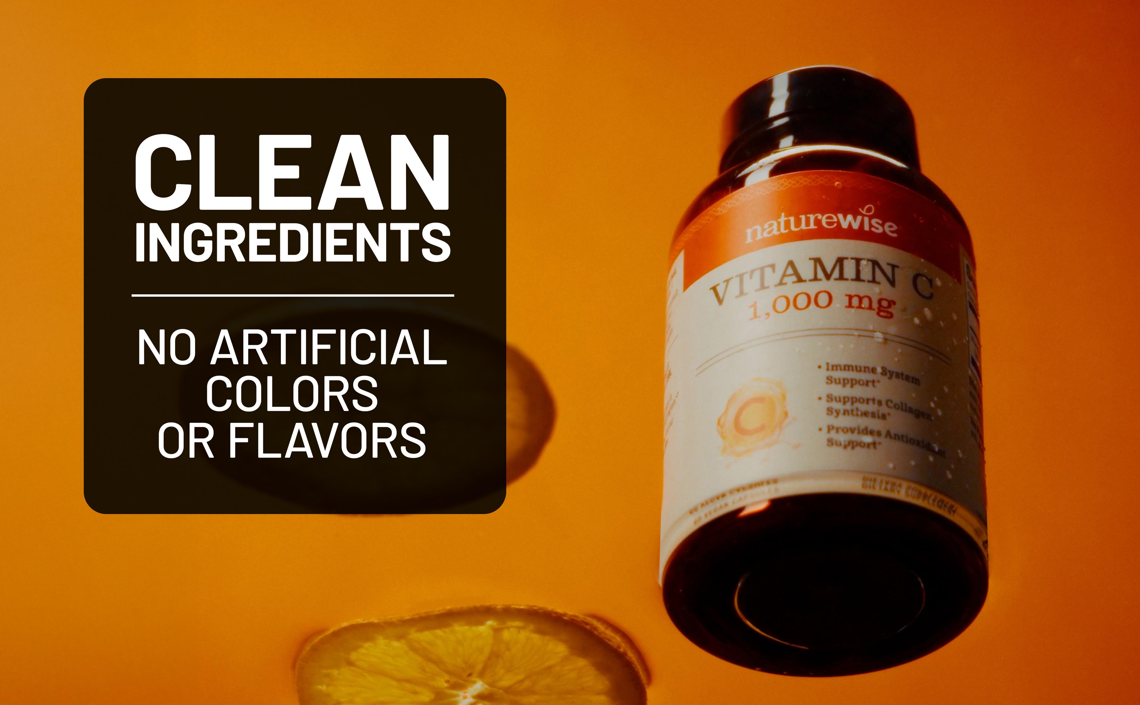 NatureWise Vitamin C 1000mg Capsules - Extra Strength Vegan Vitamin C for Daily Antioxidant & Immune Support - Non-GMO, USA Manufactured NatureWise Vitamin C 1000mg Capsules - Extra Strength Vegan Vitamin C for Daily Antioxidant & Immune Support - Non-GMO, USA Manufactured