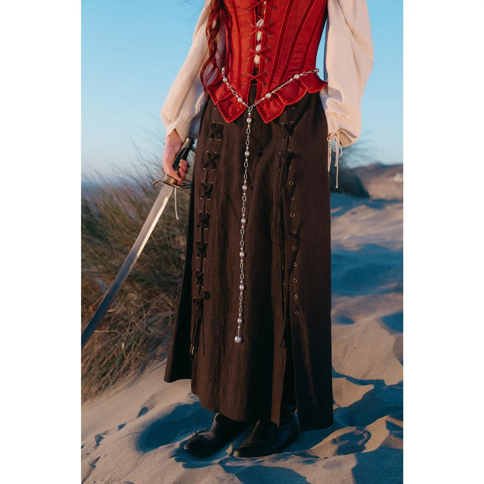 Pearl Medieval Chain Belt