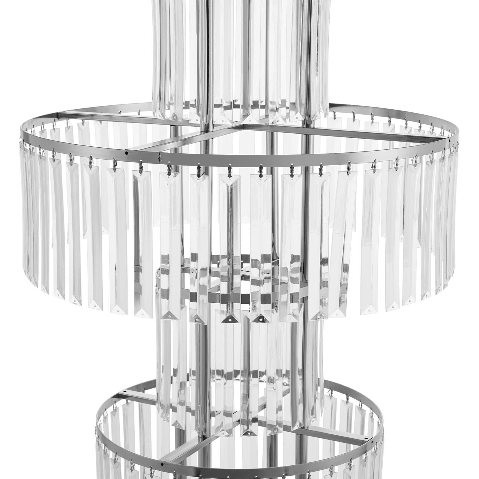 Clear Acrylic 5 Tier Flower Stand 2Pcs for Wedding Birthday Party Centerpiece Display