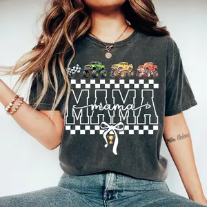 [Made in USA] Vintage Truck Mama Shirt, Funny Truck Mama Tee, Mom club Apparel, Mother's day shirt for Mama, Monster Jam Style Birthday Gift for Her