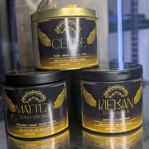 Custom Handmade Skeleton Wings Candles For Book Lovers