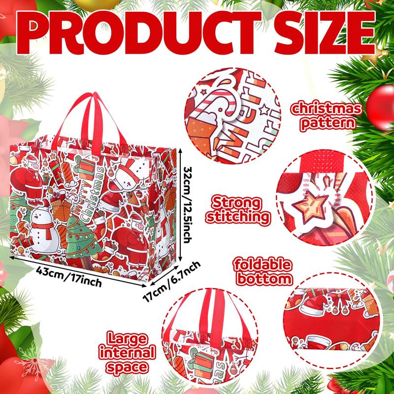 48 Pcs Valentines Gift Bags Reusable Tote Bags Multifunctional Non-Woven Wrapping Bags Goodie Bags Appreciation Gift for Friends Teacher Students Office Employee Coworker,Galentine's Day Birthday Wedding School Classroom Party Gift,Valentine Gift Exchange