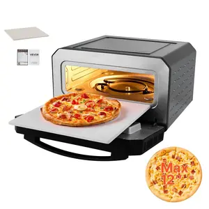 VEVOR Electric Pizza Oven,  Smart Pizzas Maker Indoor with 5 Preset, 12-Inch Countertop Pizza Cooker w/ Touch Srceen, 750℉ Max Temp, 2-Min Rpaid Baking Oven Thin & Crispy, Neapolitan, Frozen, New York
