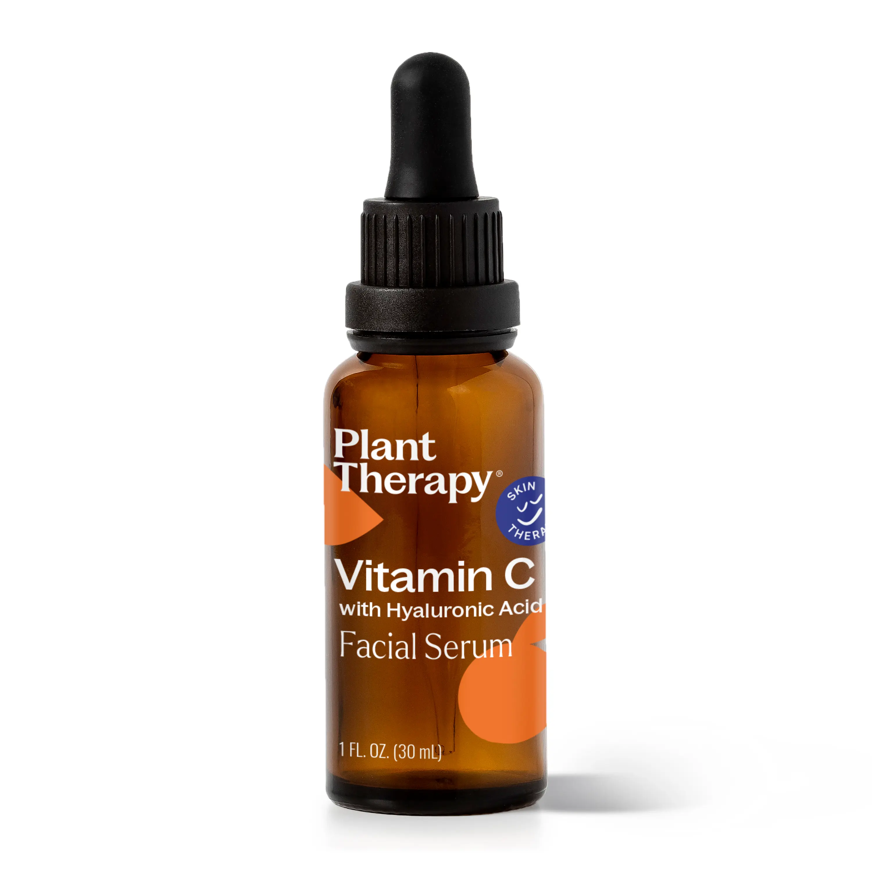 Plant Therapy Vitamin C Face Serum & Hyaluronic Acid, Anti-Aging Serum with Ferulic Acid, Vitamin E, Serum for Fine Lines & Wrinkles, 1 oz