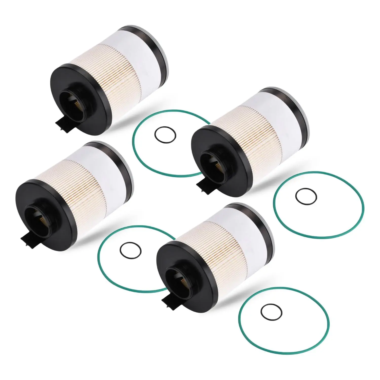 TORQUE 4 PCS FS20083 Water Separator Filter Compatible with Freightliner Cascadia Cummins ISX X12 X15 DD13 DD15 DD16 Detroit Diesel Engines Replaces Fleetguard FS20083 A0000905051 A48507 PF46145