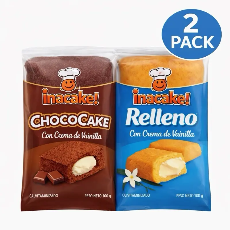 Combo - Inacake chococake & vainilla 2pk