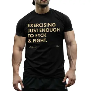 Funny Vintage Gym Tee Just Enough Energy To Freakin & Fight Y2K Streetwear Workout Humor Casual Daily Shirt