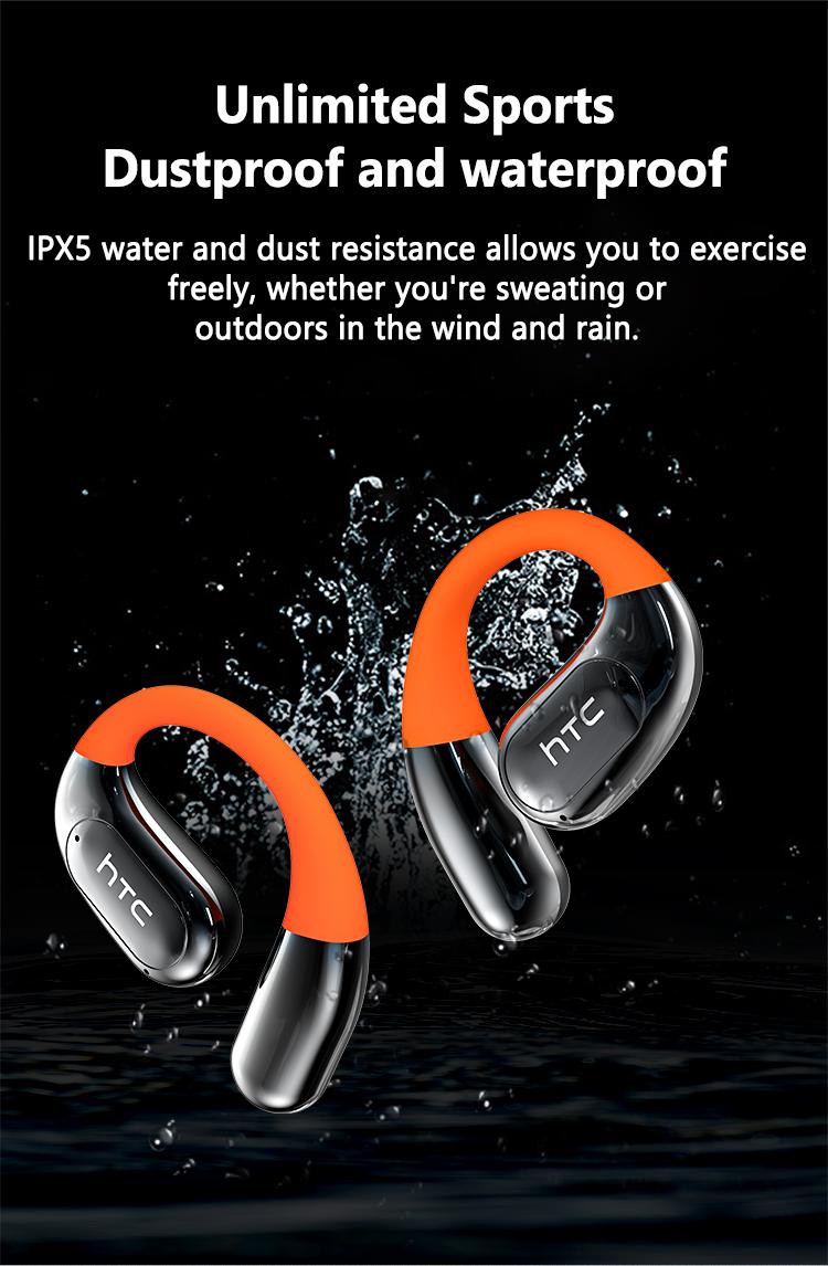 HTC NE36  intelligence AI audifonos bluetooth 134 languages worldwide translatorearbuds 5.4 Wireless Earphones bone conduction headphones | Suitable for Office, Sports, Study and Audio Calls | Built-in Microphone | Earphones