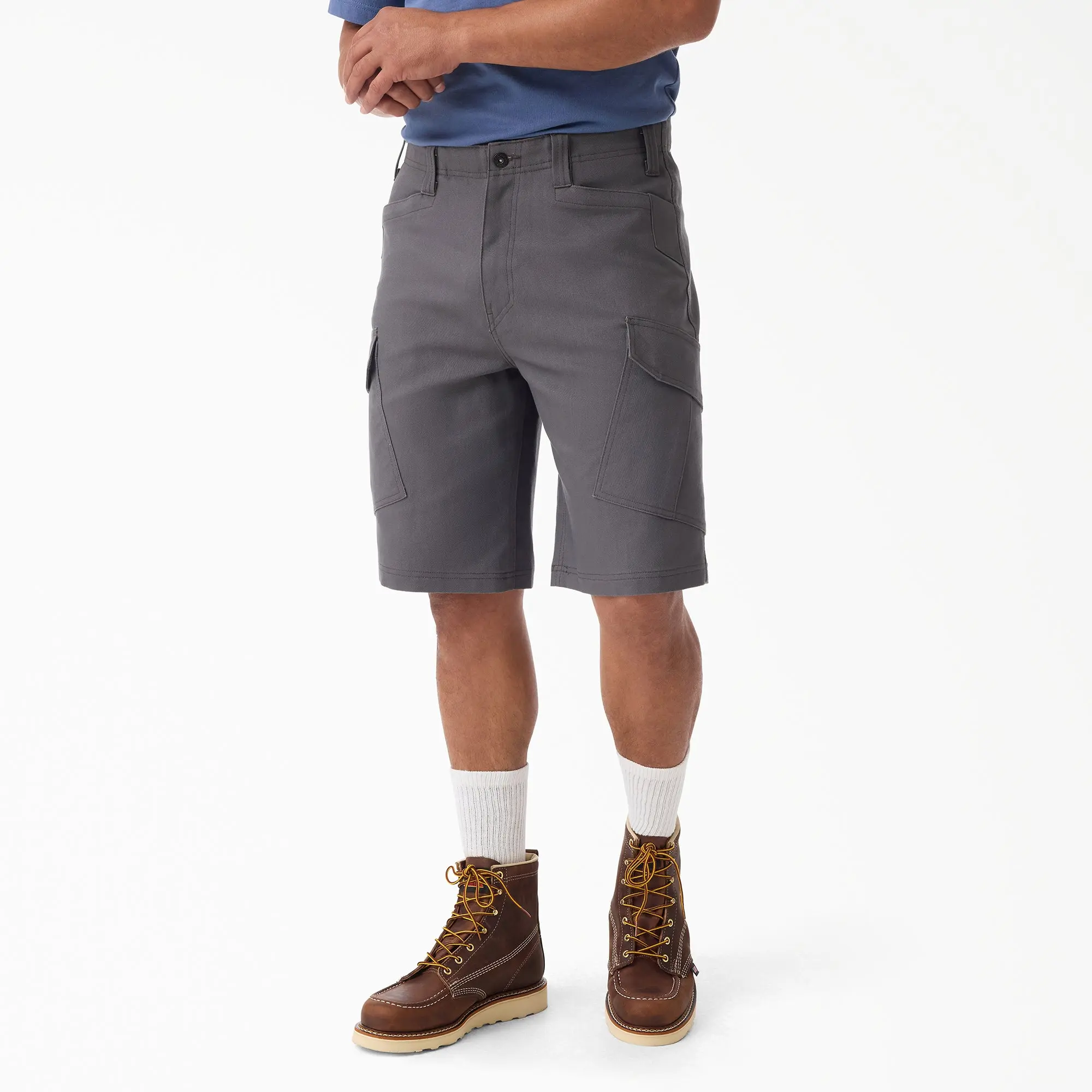 Dickies Men's Tradebuilt Duck Canvas Cargo Shorts, 11", Regular Fit Cargo Pockets, Workwear Style Fabric Cotton