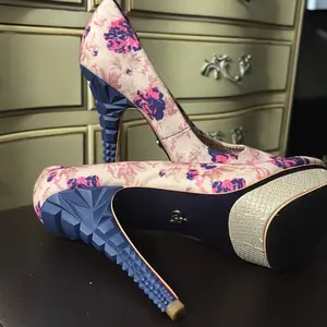 Women’s Floral High Heel Pumps | Platform Stiletto Heels | Statement Dress Shoes