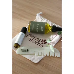 Guada Complete Ritual Gift Set | Dropper, Roll-On & Jade Scalp Brush