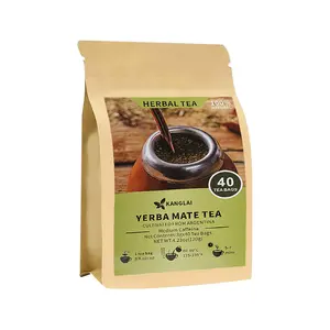 Yerba Mate Tea Bag, 40 Teabags, 3g/bag - Unsmoked, Cultivated From Argentina - Rich In Antioxidants And Plant Nutrients.body Tea