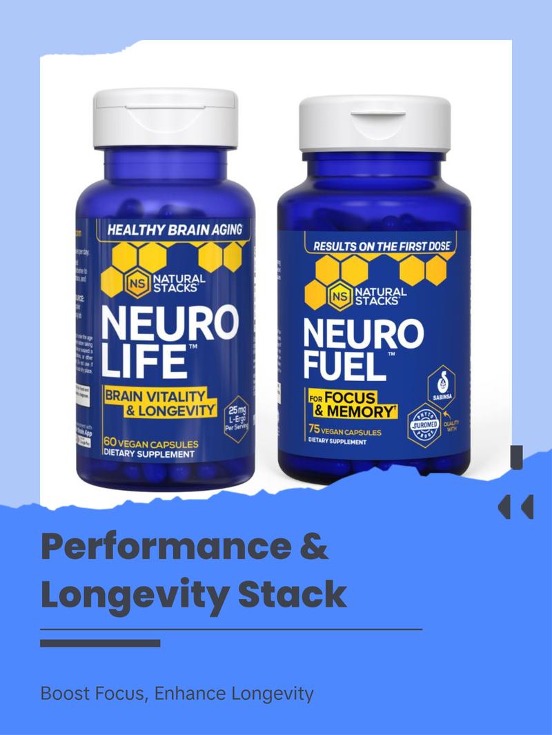 Performance and Longevity Stack - Your daily supplement for mental performance, brain longevity, and vitality.*