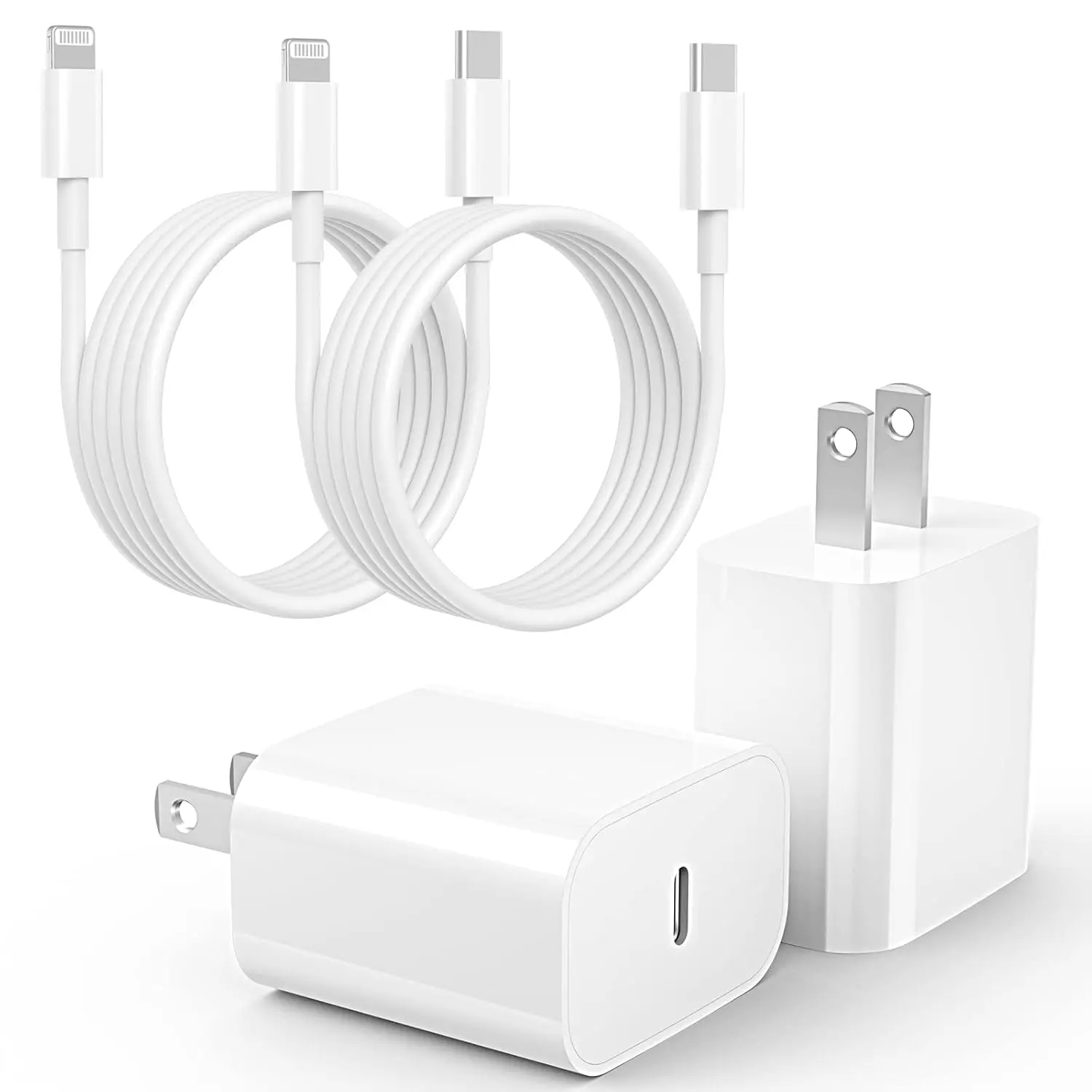 iPhone 14/13/12/11 Fast Charger [MFi Certified] 2-Piece Set, 20W Type-C Fast Charging Adapter with 6FT USB-C to Lightning Cable, Compatible with iPhone 14/13/12/11/XS/XR/X/8, iPad (White) tiktokshopbacktoschool