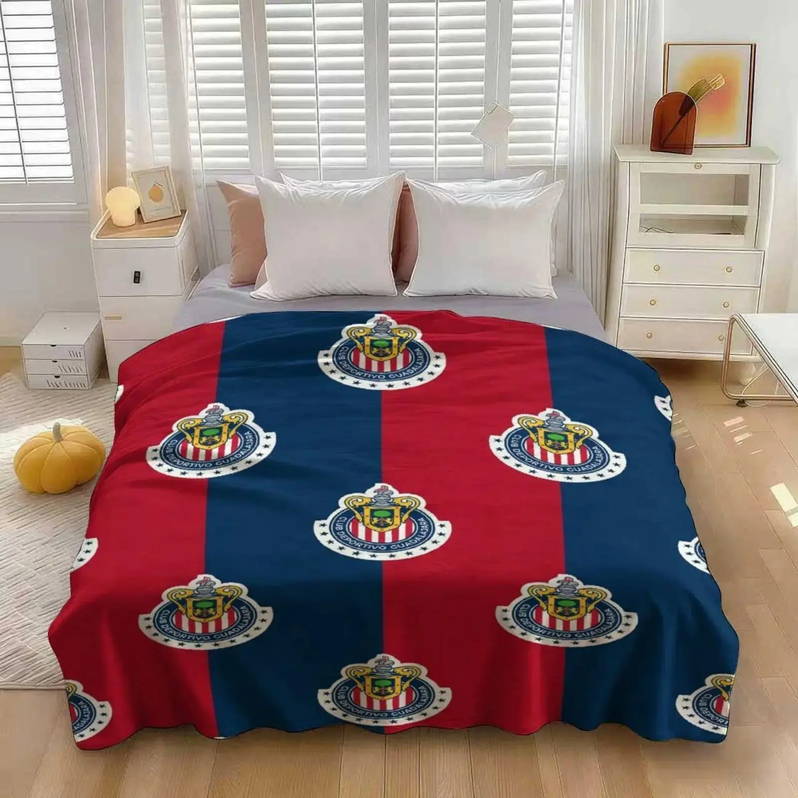 Chivas Blanket - Chivas La Coruña, La Liga, Guadalajara's Chivas, Mexican fans' blanket, Mexican football league club blanket, Kobe Hachisarba plush carpet