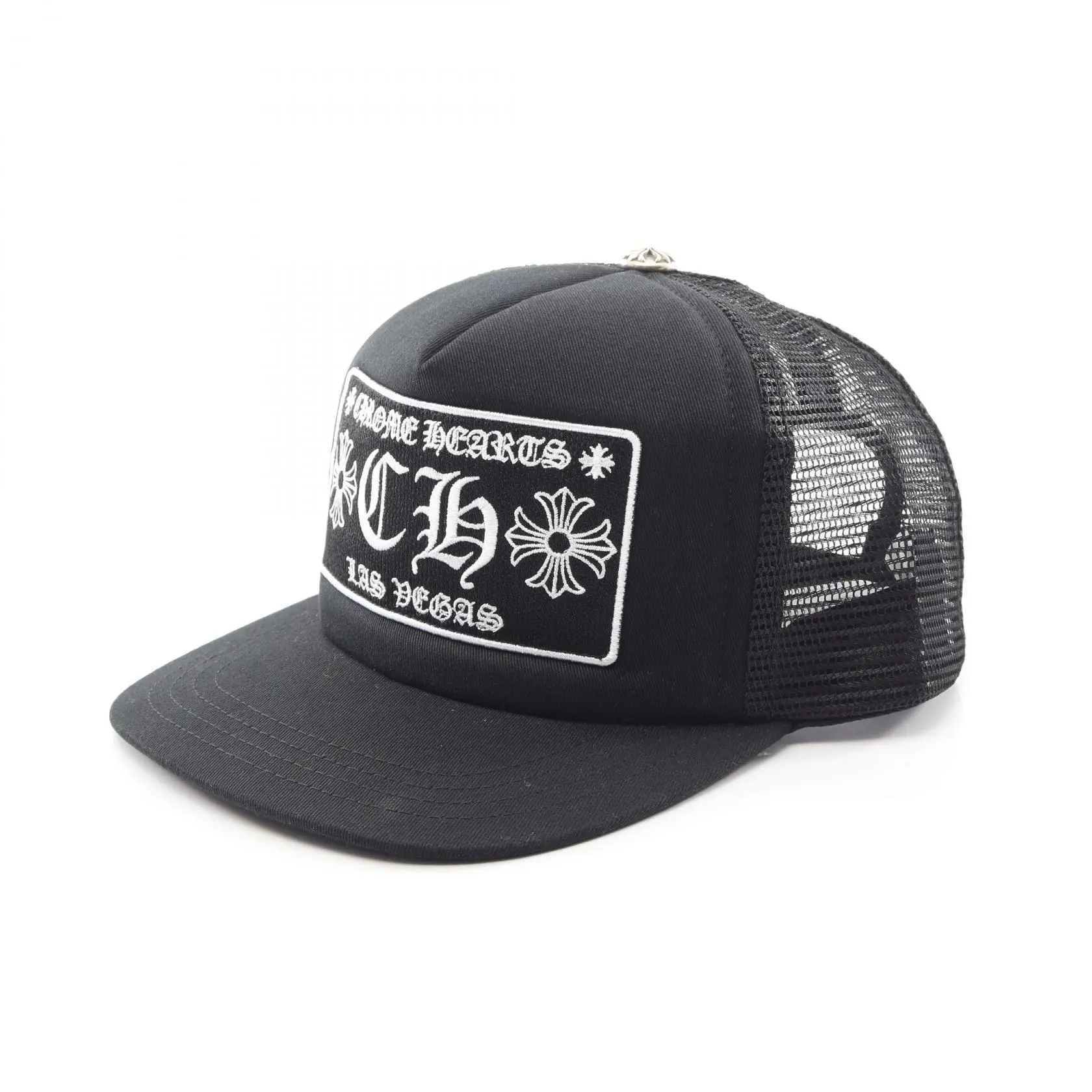 Pre-owned Chrome Hearts Cotton Small Leather Goods Polyester Cap