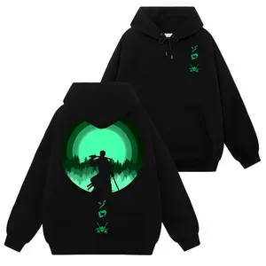 [Ace Shop] Roronoa Zoro King Of Hell - One Piece Op #76 Hoodie T-Shirt Sweatshirt Retro Vintage Unisex Graphic 90s Cotton, Gift For Wibu, Anime Manga Y2K Streetwear