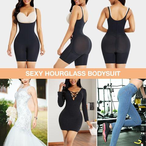 FeelinGirl Tummy Control Shapewear Mesh Leg with Seamless Design for Body Slimming and Comfort Open Bust Full Bodysuit FeelinGirl Tummy Control Shapewear Mesh Leg with Seamless Design for Body Slimming and Comfort Open Bust Full Bodysuit