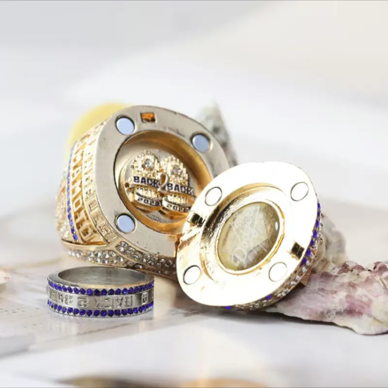 2025 Baseball Championship Ring for Men, Glamorous Zinc Alloy Costume Jewelry with Back2Back Design - Guys Gifts & Collectibles, Box Included, Jewelry Rings, Included Ring