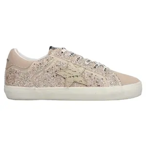 Vintage Havana Womens Action Glitter Lace Up Sneakers Shoes Casual - Beige