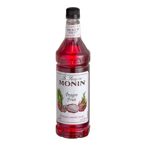 Monin Dragonfruit Flavored Syrup 1 Liter Premium Gourmet Beverage Enhancer